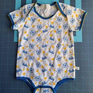 UCLA Bruins Onesie Blue and Yellow Baby One Piece Bear